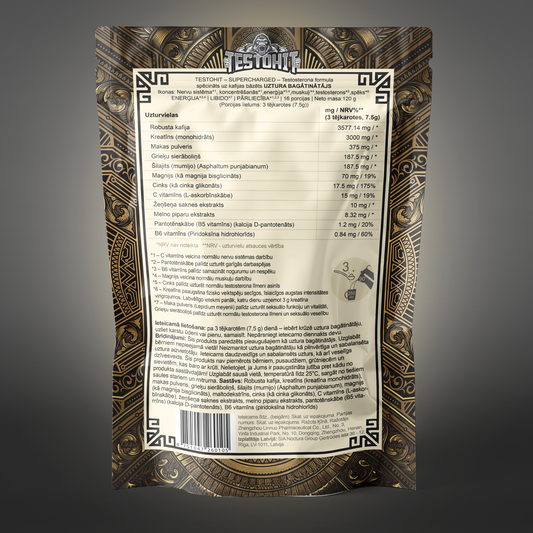 Testohit Kafija Vīriešiem – SUPERCHARGED Gadam 24 IEPAKOJUMI