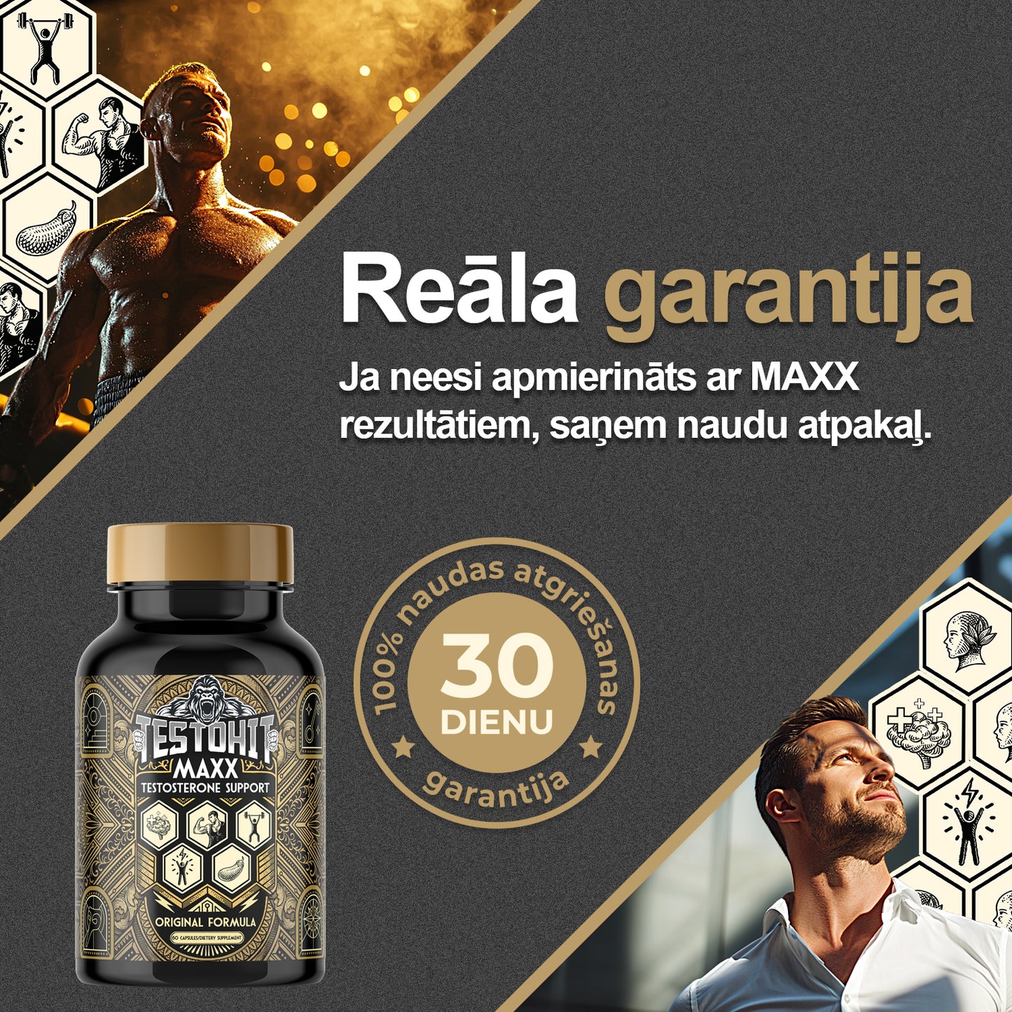 MAXX – Ikdienas spēks, fokuss un vīrišķība – vienā kapsulā. TOP MULTIVITAMĪNI VĪRIEŠIEM