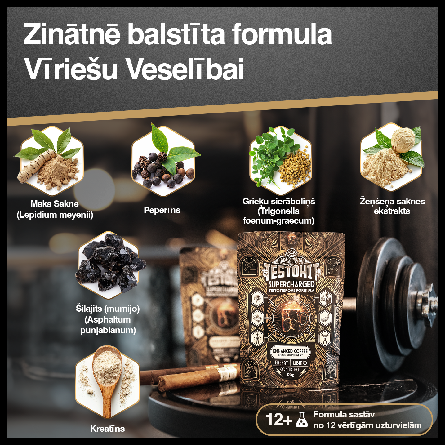 IŠBANDYK: VYRŲ KAVA – TESTOHIT SUPERCHARGED