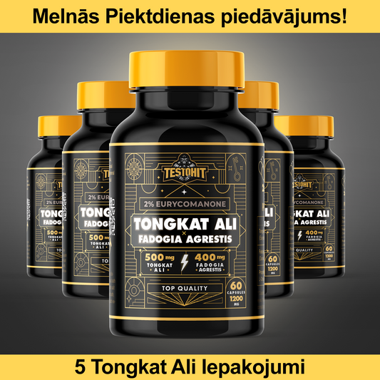 Juodojo penktadienio pasiūlymas – Tongkat Ali x Fadogia Agrestis kapsulės – penkių pakuotė!