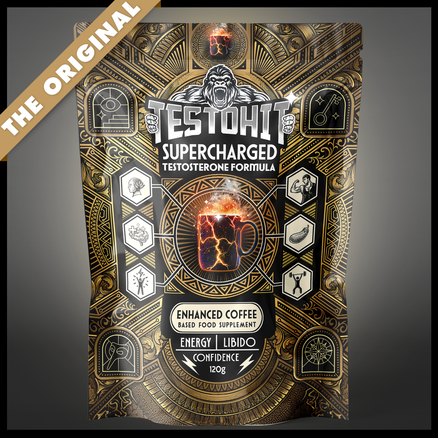 SUPERCHARGED – oriģinālā TESTOHIT KAFIJA Vīriešiem